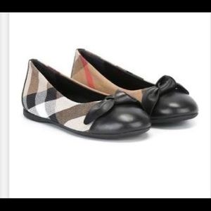 Burberry Kids House Check Ballerina Flats